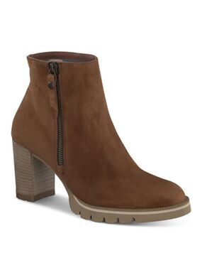 New Paul Green Sloan Bootie in Soft Toffee Suede Size UK 8, US 10.5